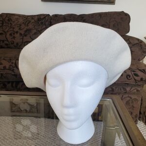 August Hats Cream Color Beret